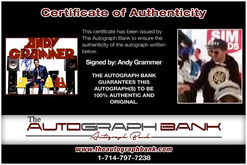 Andy Grammer — Andy Grammer Authentic signed rock 10X15 photo W/Certificate Autographed (B3), image 2