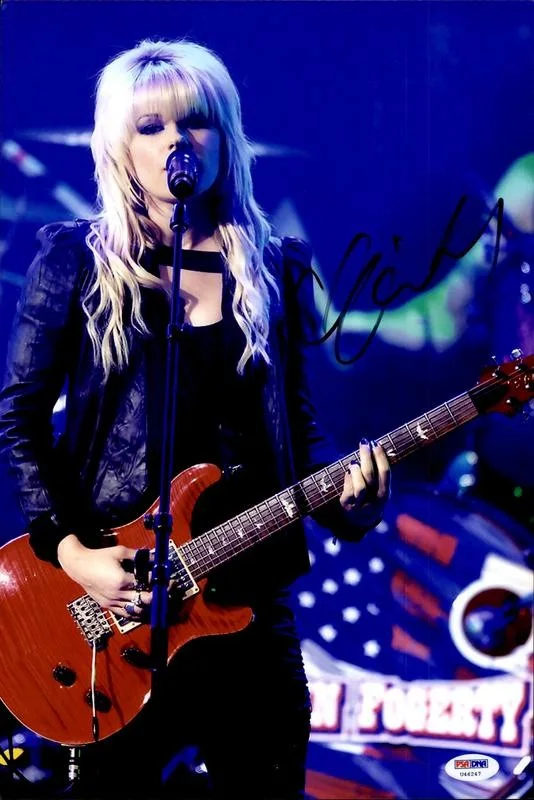 Orianthi Panagaris — Orianthi Panagaris Alice Cooper signed 10x15 photo w/PSA Cert Autograph 2616P10