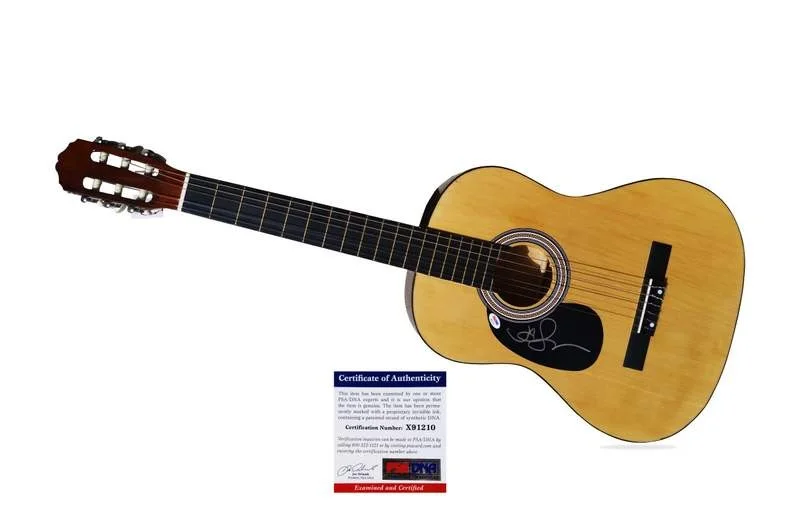Jason Mraz — Jason Mraz PSA authentic signed rock acoustic guitar W/Cert Autographed A0018