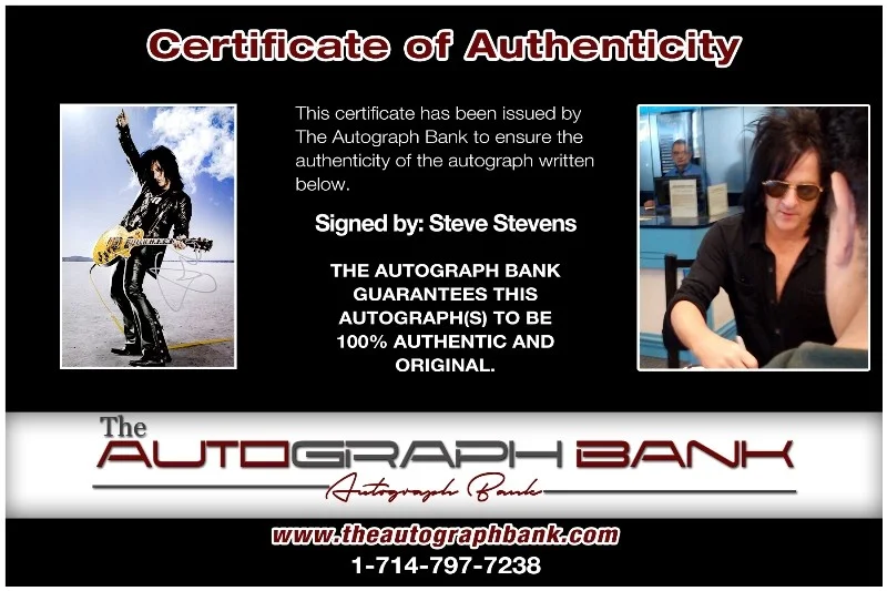 Steve Stevens — Steve Stevens Kings of Chaos Authentic signed 10x15 photo |CERT Autograph 26-m, image 2