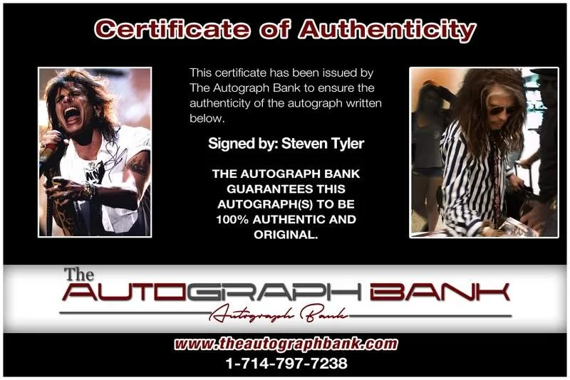 Steven Tyler — Aerosmith Steven Tyler authentic signed rock 10X15 photo |Cert Autographed A0018, изображение 2