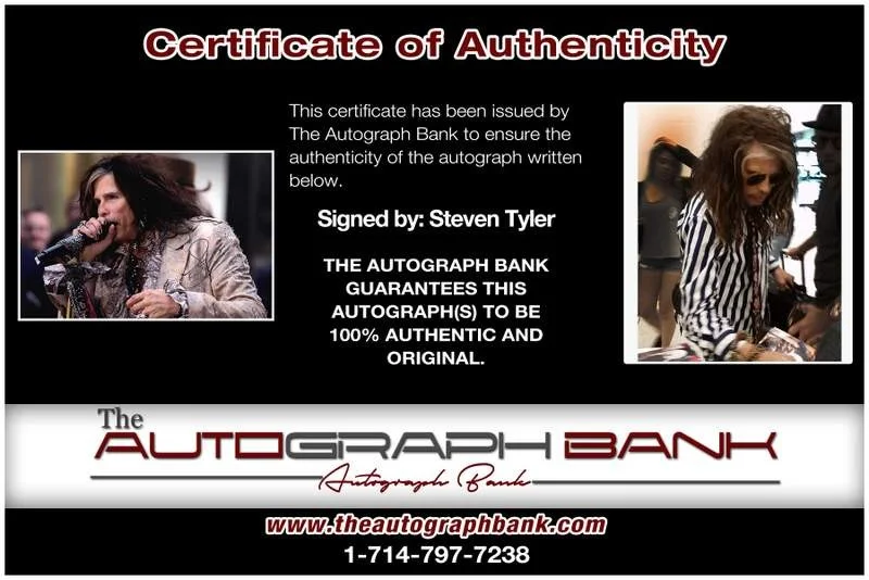 Steven Tyler — Aerosmith Steven Tyler authentic signed rock 10X15 photo |Cert Autographed A0042, image 2