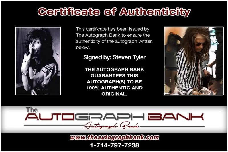 Steven Tyler — Aerosmith Steven Tyler authentic signed rock 10X15 photo |Cert Autographed A0004, изображение 2
