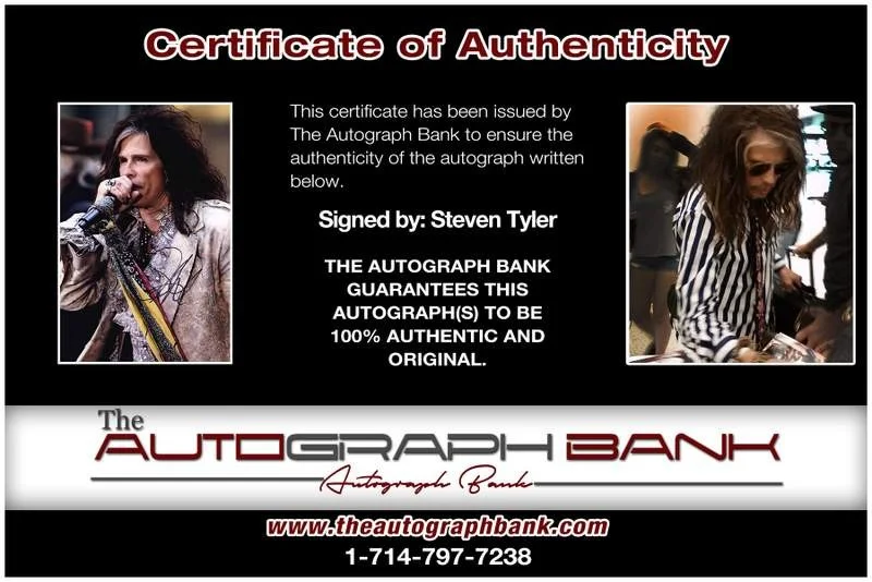 Steven Tyler — Aerosmith Steven Tyler authentic signed rock 10X15 photo |Cert Autographed A0014, изображение 2