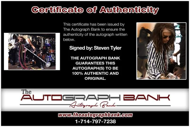 Steven Tyler — Aerosmith Steven Tyler authentic signed rock 10X15 photo |Cert Autographed A0022, изображение 2