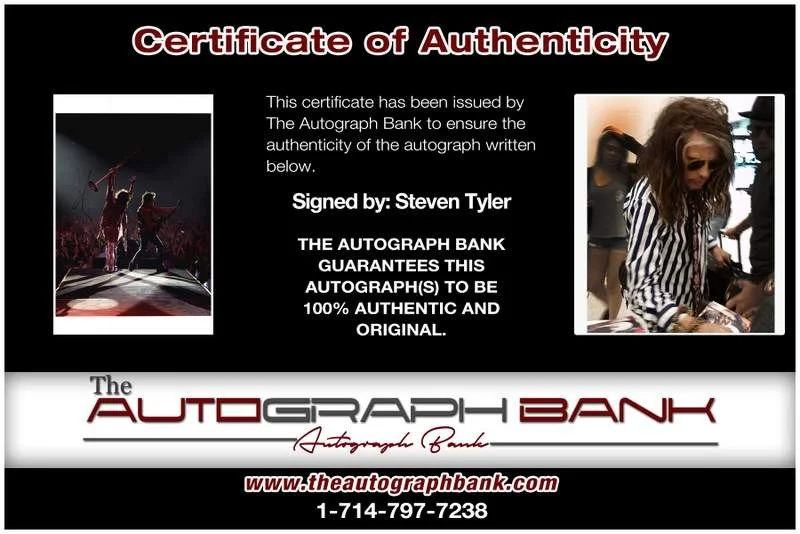 Steven Tyler — Aerosmith Steven Tyler authentic signed rock 10X15 photo |Cert Autographed A0041, изображение 2