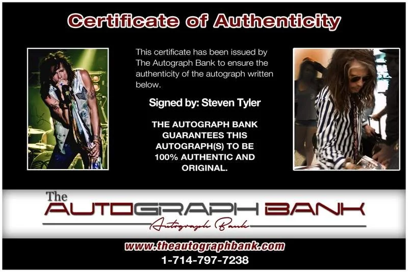 Steven Tyler — Aerosmith Steven Tyler authentic signed rock 10X15 photo |Cert Autographed A0132, изображение 2