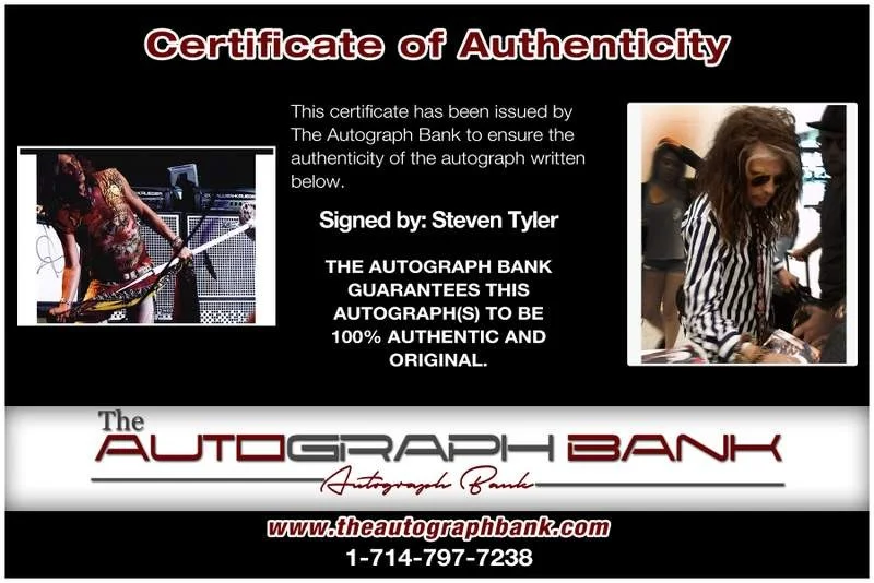 Steven Tyler — Aerosmith Steven Tyler authentic signed rock 10X15 photo |Cert Autographed A0034, image 2