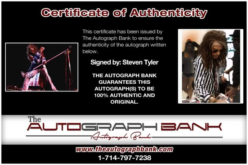 Steven Tyler — Aerosmith Steven Tyler authentic signed rock 10X15 photo |Cert Autographed A0043, изображение 2