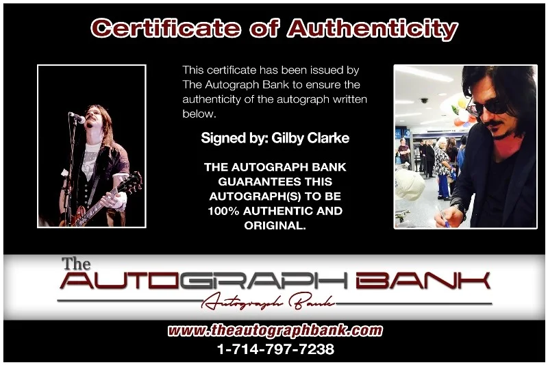 Gilby Clarke — Gilby Clarke Guns N Roses Authentic signed 10x15 photo |CERT Autographed 26-c, image 2