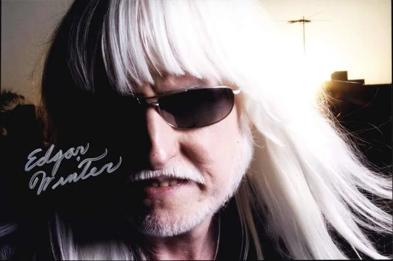 Edgar Winter — Edgar Winter authentic signed rock 10X15 photo W/Certificate Autographed (A0001)