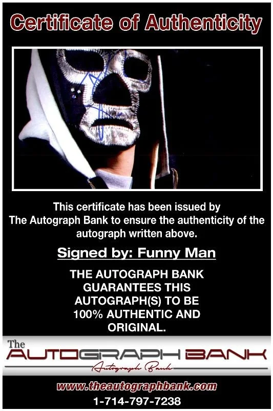 Funny Man — Funny Man Hollywood Undead authentic signed 10x15 photo |CERT Autographed D02, изображение 2