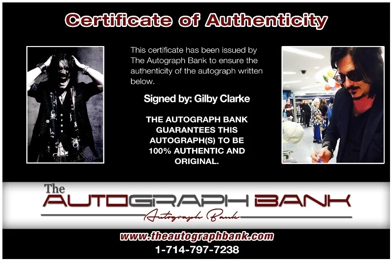 Gilby Clarke — Gilby Clarke Guns N Roses Authentic signed 10x15 photo |CERT Autographed 26-b, изображение 2