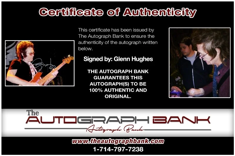 Glenn Hughes — Glenn Hughes Deep Purple Authentic signed 10x15 photo |CERT Autographed 26-c, изображение 2
