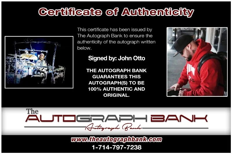 John Otto — John Otto Limp Bizkit Authentic signed Rock 10x15 photo W/Cert Autographed 26-b, изображение 2