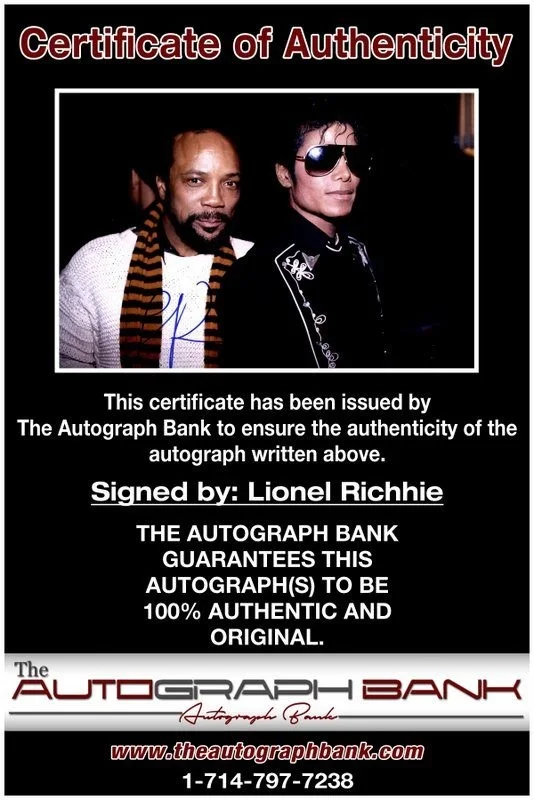 Lionel Richie — Lionel Richie Authentic signed rock 10X15 photo W/Certificate Autographed (B2), изображение 2