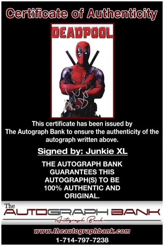 Junkie Xl — Junkie Xl authentic signed rock 10X15 photo W/Certificate Autographed (A0006), изображение 2