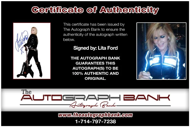 Lita Ford — Lita Ford The Runaways Authentic signed Rock 10x15 photo W/Cert Autographed 27-a, image 2