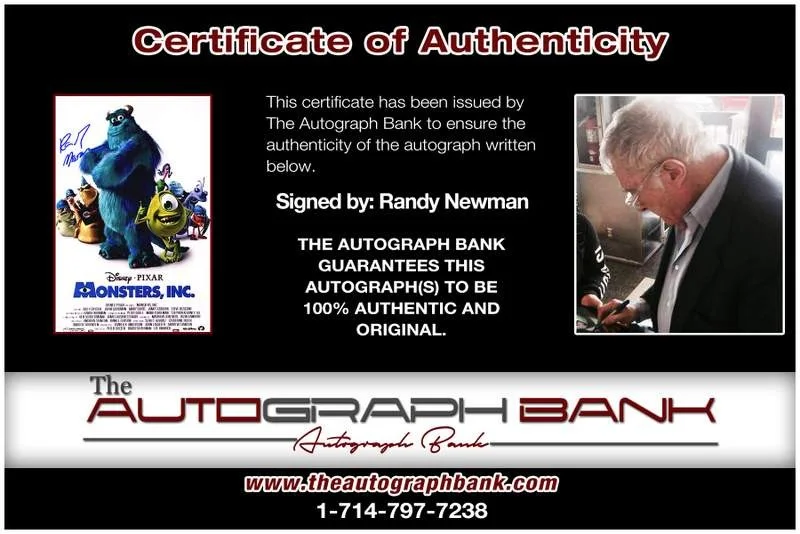 Randy Newman — Randy Newman authentic signed rock 10X15 photo W/Certificate Autographed (A0003), изображение 2
