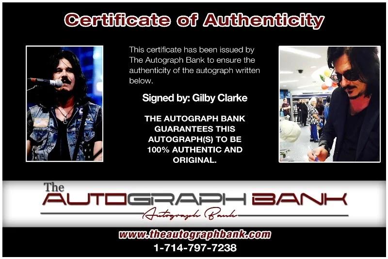 Gilby Clarke — Gilby Clarke Guns N Roses Authentic signed 10x15 photo |CERT Autographed 26-a, изображение 2
