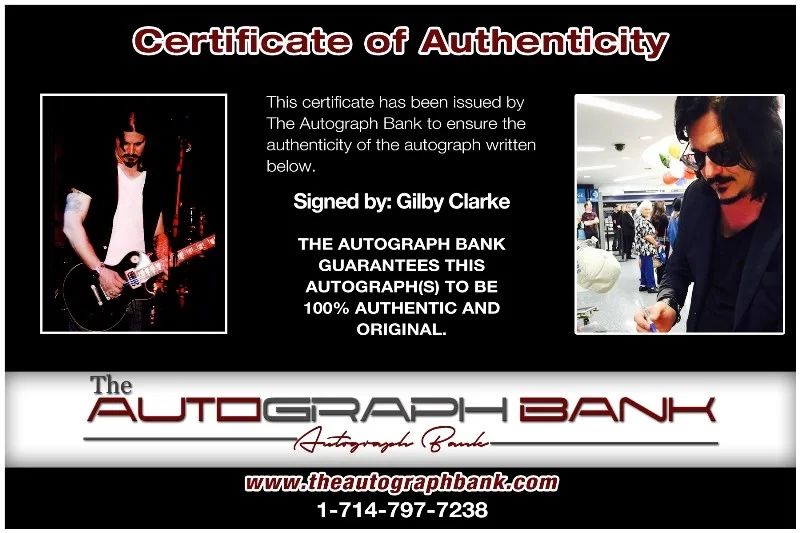 Gilby Clarke — Gilby Clarke Guns N Roses Authentic signed 10x15 photo |CERT Autographed 26-f, изображение 2