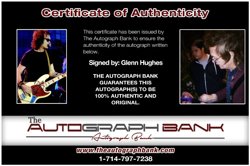 Glenn Hughes — Glenn Hughes Deep Purple Authentic signed 10x15 photo |CERT Autographed 26-f, изображение 2