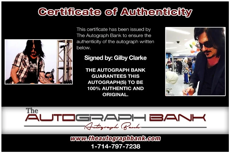 Gilby Clarke — Gilby Clarke Guns N Roses Authentic signed 10x15 photo |CERT Autographed 26-k, image 2