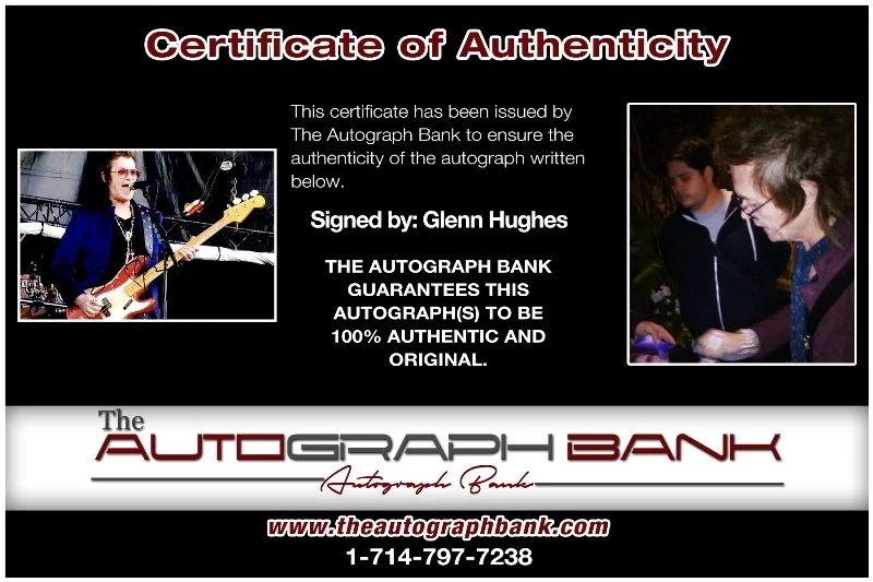 Glenn Hughes — Glenn Hughes Deep Purple Authentic signed 10x15 photo |CERT Autographed 26-g, изображение 2