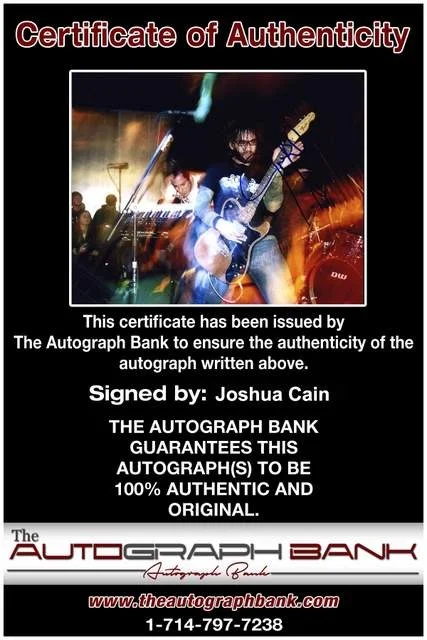 Joshua Cain — Joshua Cain of Motion City Soundtrack authentic signed Rock 8x10 photo W/Cert 62, изображение 2