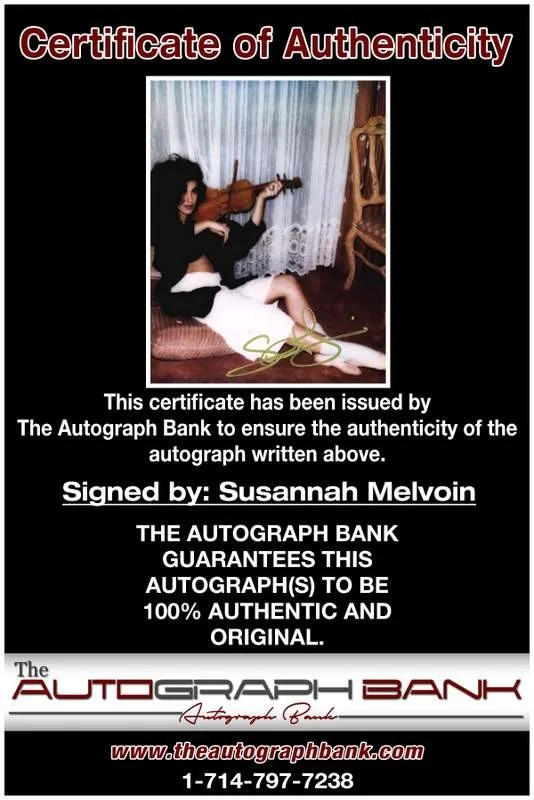 Susannah Melvoin — Susannah Melvoin authentic signed rock 8x10 photo W/Cert Autographed A0005, изображение 2