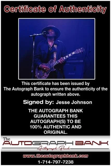 Jesse Johnson — Jesse Johnson of Original 7ven authentic signed Rock 8x10 photo W/Certificate 56, image 2