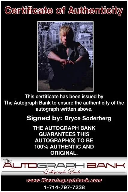 Bryce Soderberg — Bryce Soderberg of Three Days Grace authentic signed Rock 8x10 photo W/Cert 20, image 2