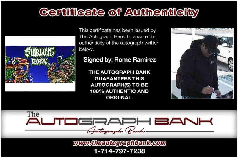 Rome Ramirez — Sublime Rome Ramirez authentic signed rock 8x10 photo W/Cert Autographed A0002, image 2