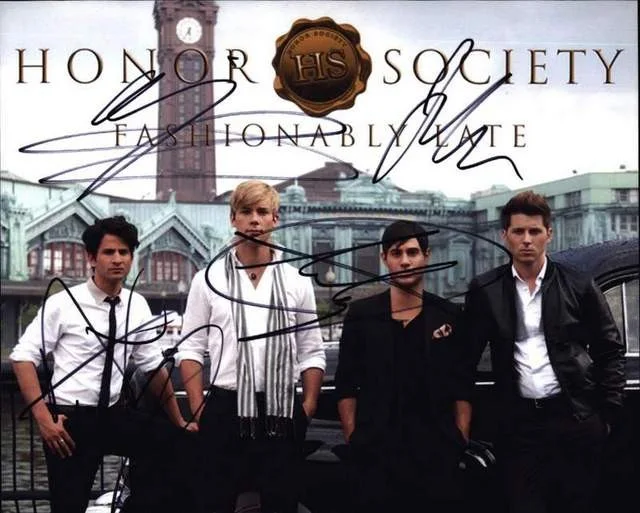 Honor Society — Honor Society authentic signed Rock 8x10 photo W/Certificate 46