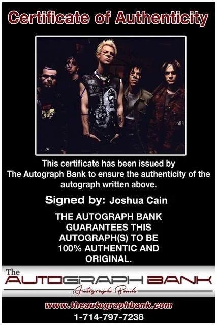 Joshua Cain — Joshua Cain of Motion City Soundtrack authentic signed Rock 8x10 photo W/Cert 64, изображение 2