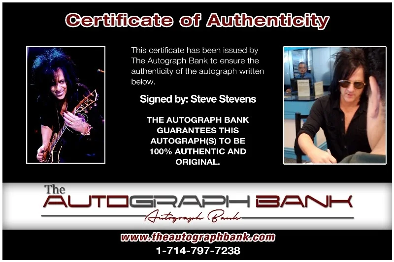 Steve Stevens — Steve Stevens Kings of Chaos Authentic signed 8x10 photo |CERT Autographed 26-h, image 2