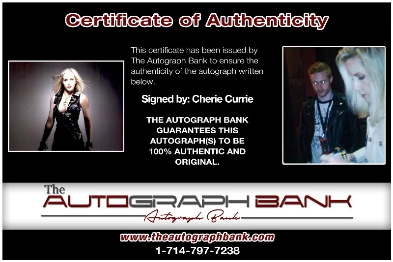 Cherie Currie — Cherie Currie The Runaways Authentic signed 10x15 photo |CERT Autographed 26-a, изображение 2