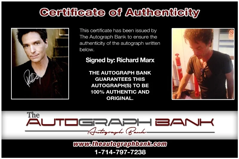 Richard Marx — Richard Marx Ringo Starr & His All-Starr Band signed 8x10 photo |CERT 26-p, image 2