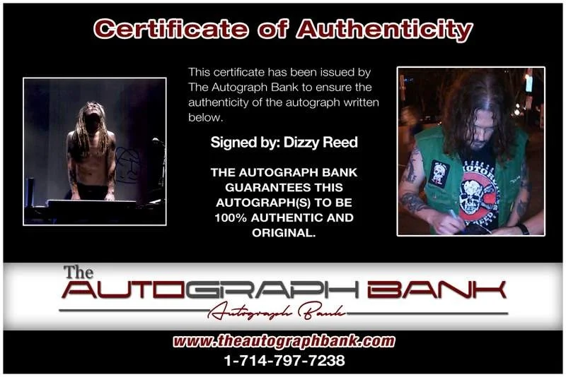 Dizzy Reed — Guns N Roses Dizzy Reed authentic signed rock 10X15 photo W/Cert Autographed A6, изображение 2