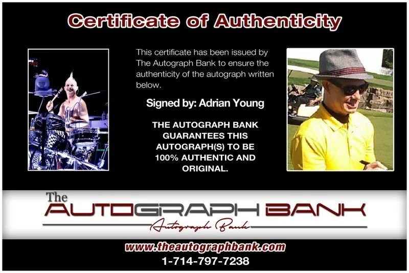 Adrian Young — Adrian Young No Doubt Authentic signed rock 10X15 photo W/Cert Autographed B8, image 2