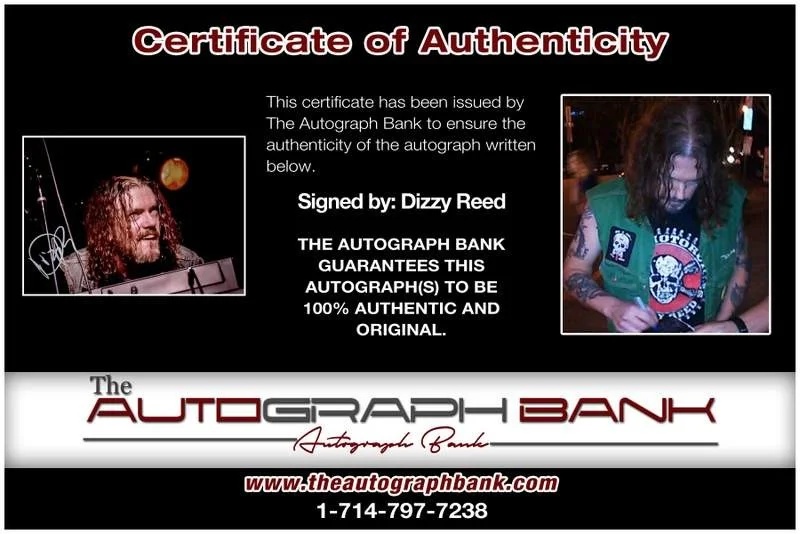 Dizzy Reed — Guns N Roses Dizzy Reed authentic signed rock 10X15 photo W/Cert Autographed A2, изображение 2