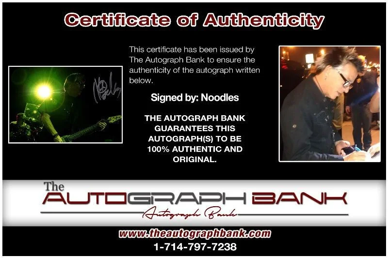 Noodles — Noodles Band Authentic signed rock 8x10 photo W/Certificate Autographed (419-d), изображение 2
