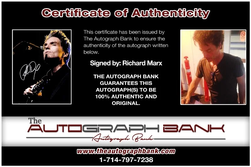 Richard Marx — Richard Marx Ringo Starr & His All-Starr Band signed 8x10 photo |CERT 26-w, image 2