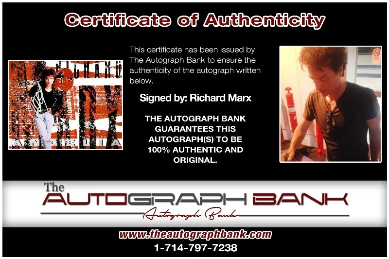 Richard Marx — Richard Marx Ringo Starr & His All-Starr Band signed 8x10 photo |CERT 26-l, image 2