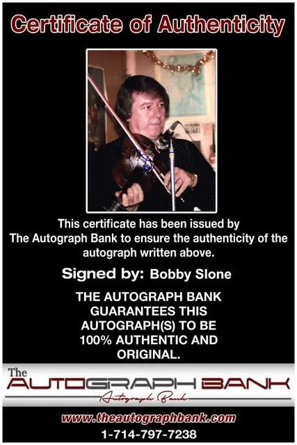 Bobby Slone — Bobby Slone of JD Crowe and the New South authentic signed 8x10 photo W/Cert, изображение 2