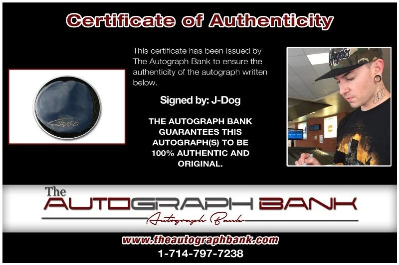 J Dog — J Dog authentic signed RAPPER Drumhead W/Certificate Autographed (1219a1), image 2