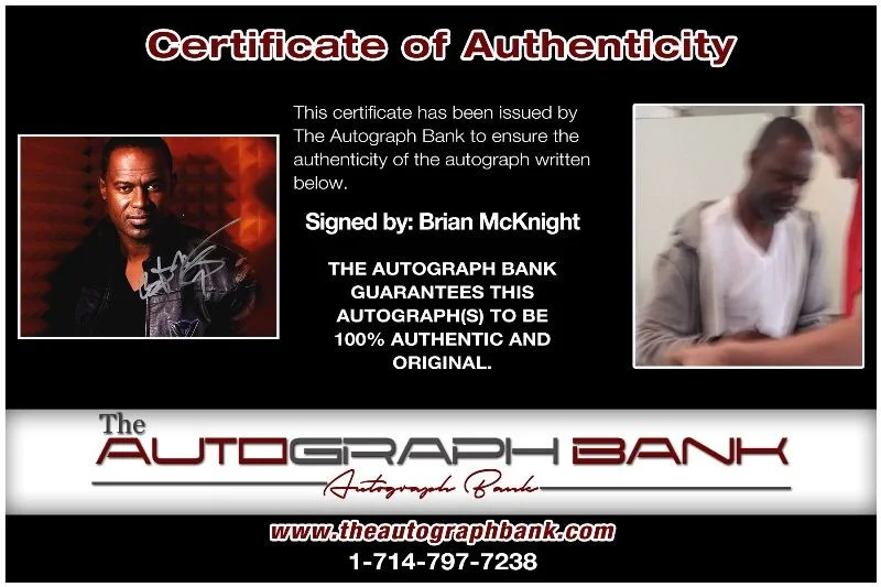 Brian McKnight — Brian McKnight Black Men United Authentic signed 8x10 photo |CERT 6142016-a, изображение 2