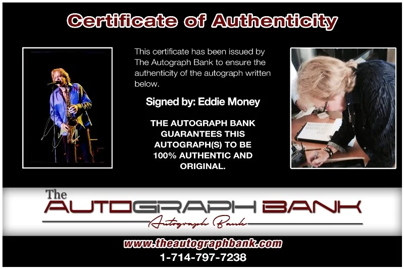 Eddie Money — Eddie Money Authentic signed rock 8x10 photo W/Certificate Autographed (26-d), изображение 2
