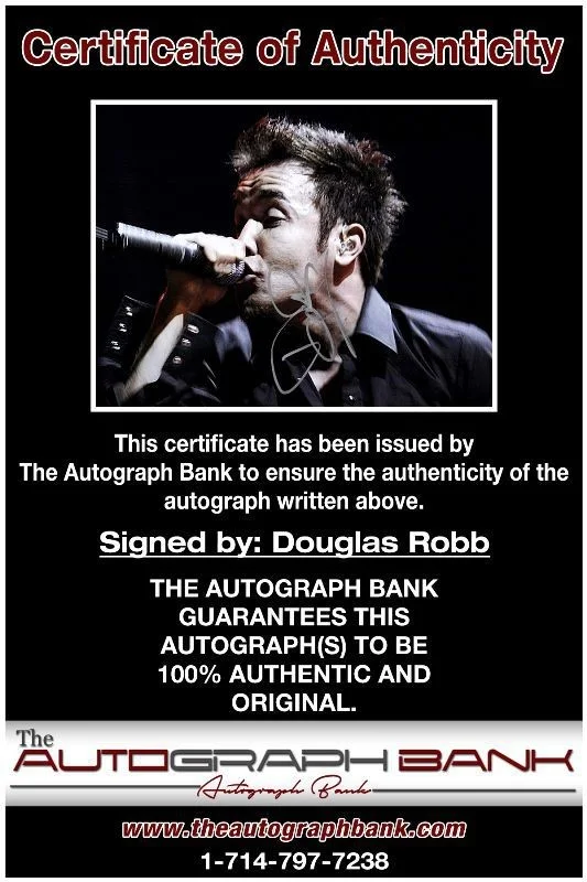Douglas Robb — Douglas Robb Hoobastank Authentic signed rock 8x10 photo |Cert Autographed 13-a, изображение 2