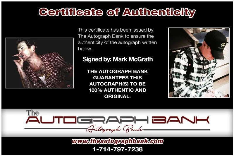 Mark McGrath — Mark McGrath Sugar Ray Authentic signed rock 8x10 photo W/Cert Autographed 136-a, изображение 2